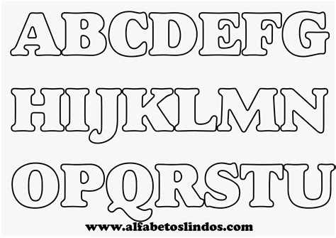 letras alfabeto grande para imprimir - desenhos de letras grandes